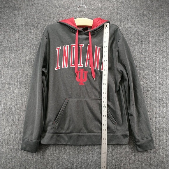 Top Of The World Men's Indiana Hoosiers Spell Out Hoodie Gray Small Embroidered - Picture 10 of 12